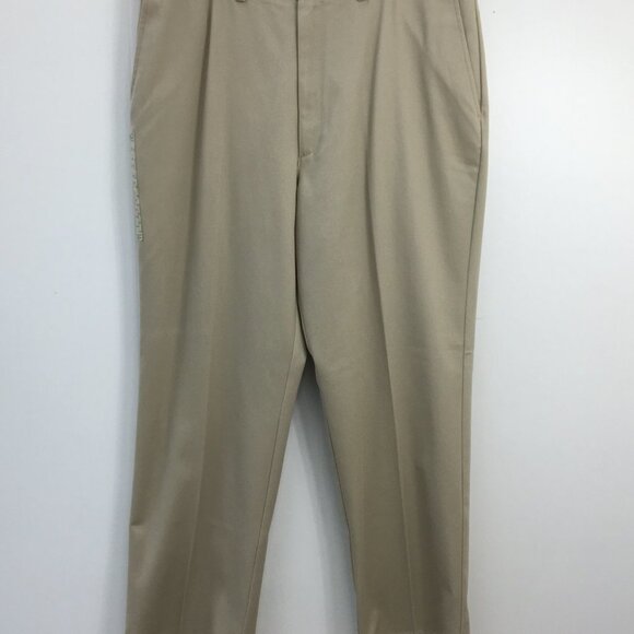 Haggar Mens Khaki Dress Pant Bundle of 2 Size 38x31 EXCELLENT Condition - Picture 3 of 12